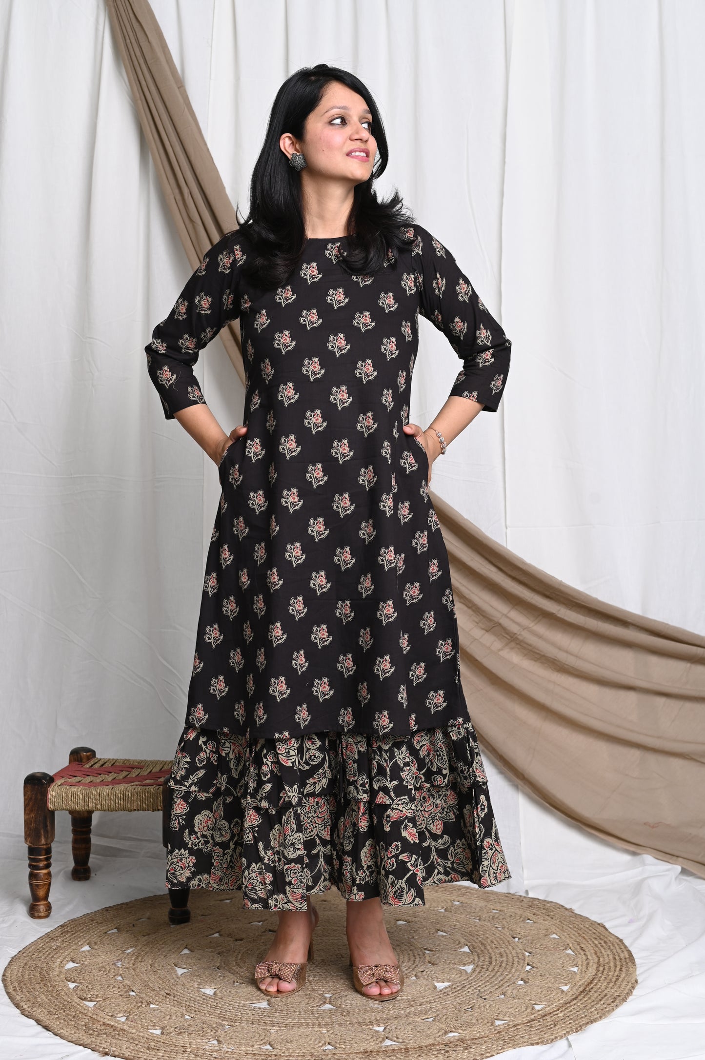 Kashish cotton midi dress