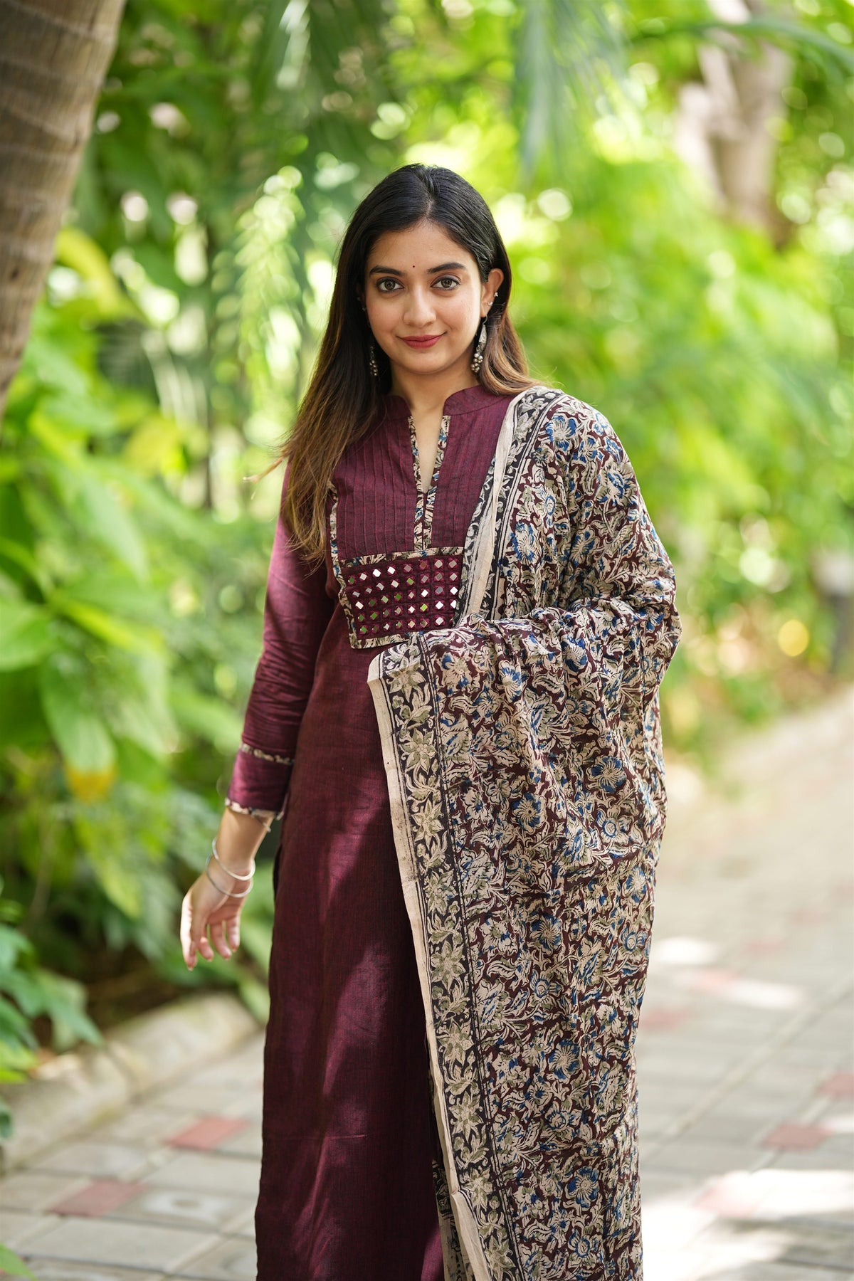 Maahi Kalamkari Cotton Suit Set