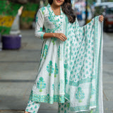 Nargis Mint Anarkali Suit Set