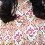 Esha Peach Cotton Kurti