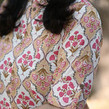Esha Peach Cotton Kurti