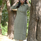 Geni Green Cotton Kurti