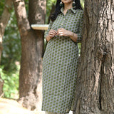 Geni Green Cotton Kurti