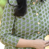 Geni Green Cotton Kurti