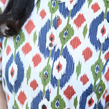 Ikkat Multicolor Cotton Kurti