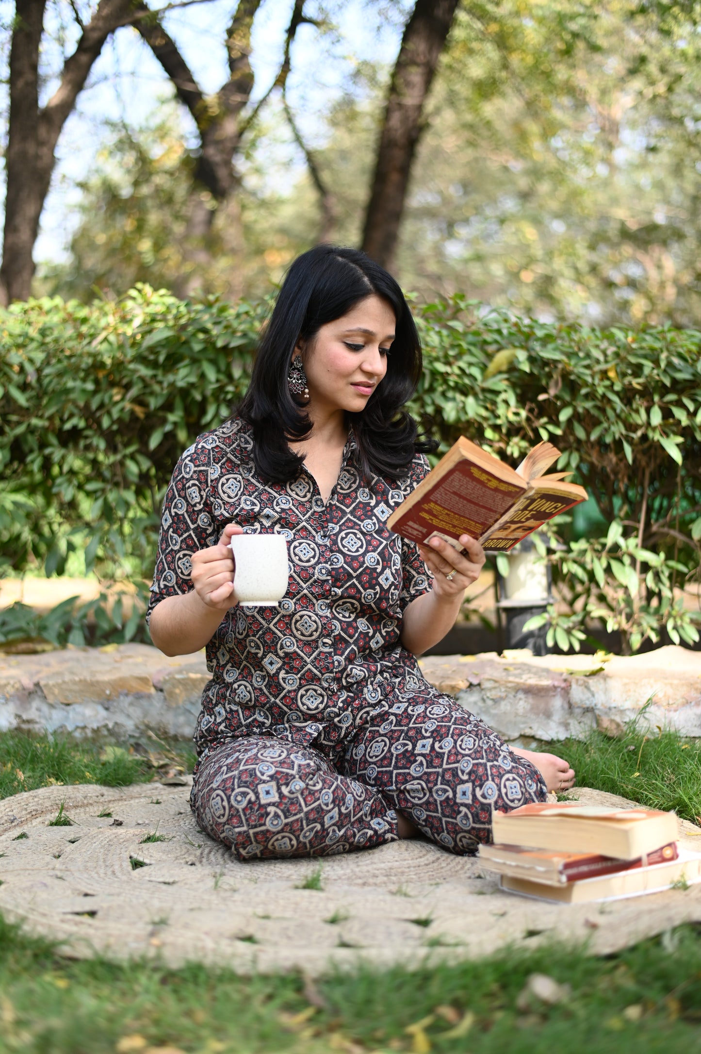 Aimee Ajrakh Print Loungewear Set