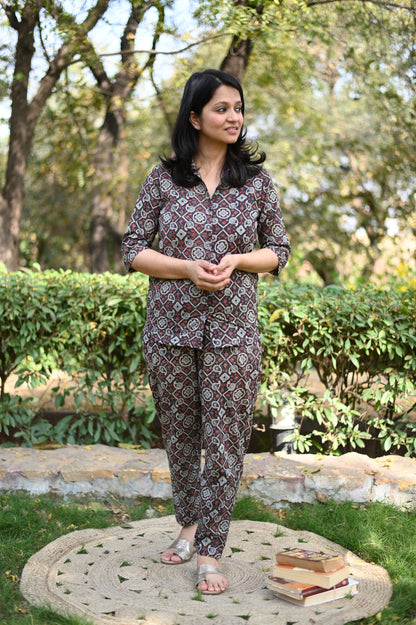 Aimee Ajrakh Print Loungewear Set