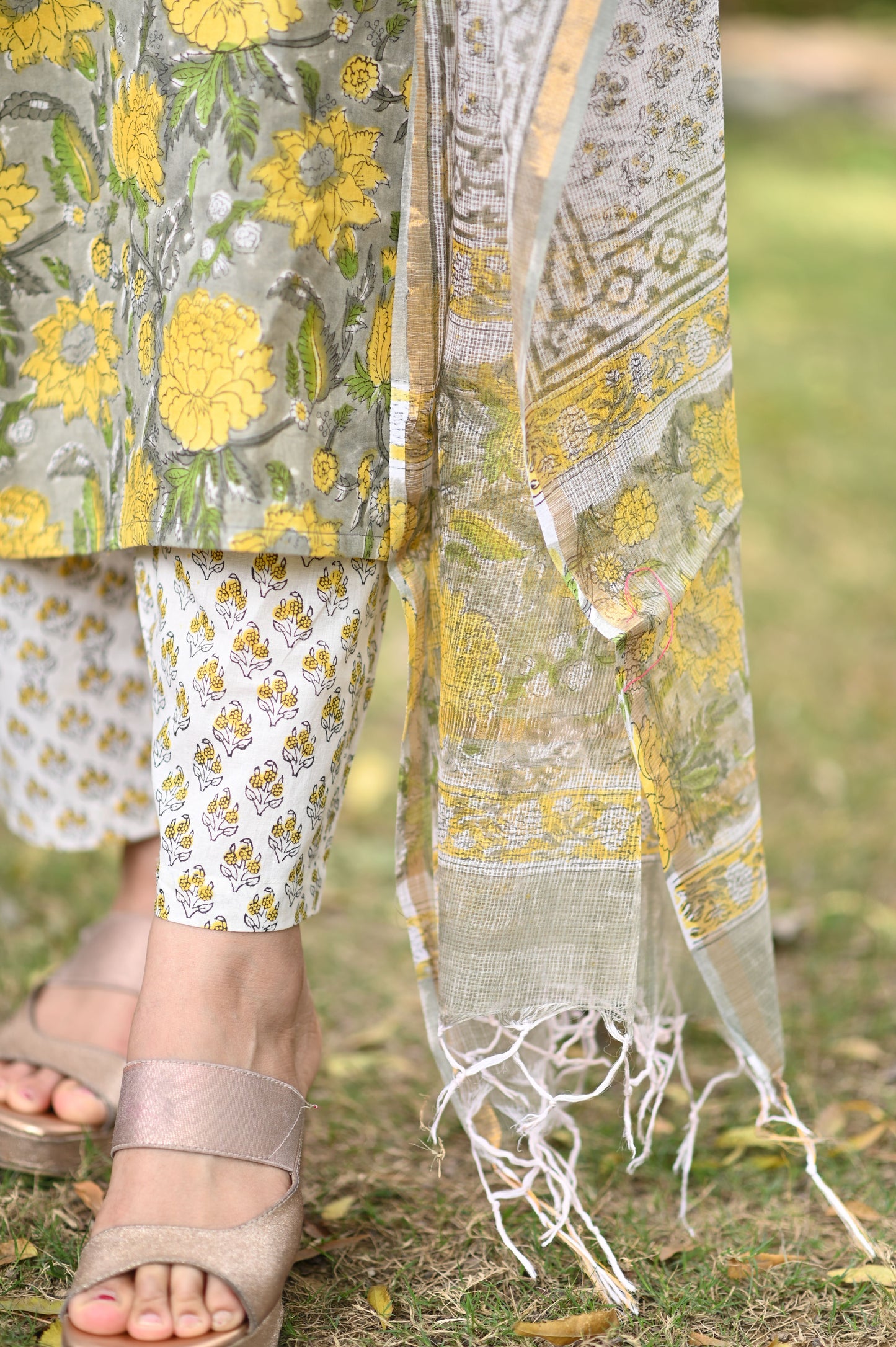 Kiara Hand Block Cotton Suit Set