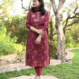 Mahira Floral Cotton Suit Set