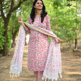 Jaal-Boota Print Suit Set