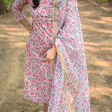 Jaal-Boota Print Suit Set