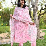 Kaartiki Hand Block Cotton Suit Set