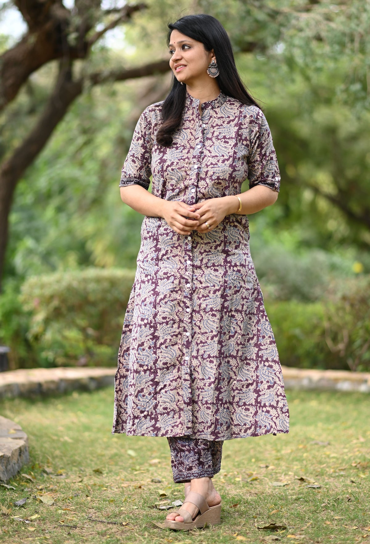 Ziva A-Line Cotton Co-ord Set