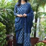Neelaya Hand Block Cotton Suit Set