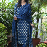 Neelaya Hand Block Cotton Suit Set