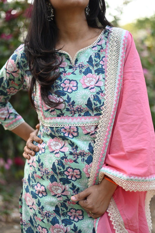 Rozaa Cotton Suit Set