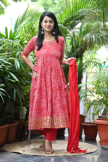 Raagini Lehariya Anarkali Suit Set