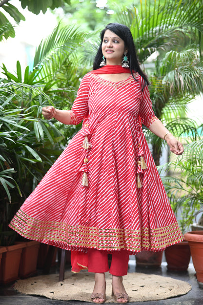 Raagini Lehariya Anarkali Suit Set