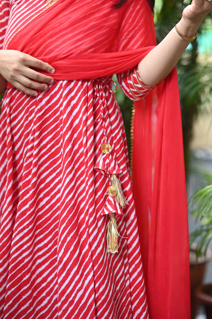 Raagini Lehariya Anarkali Suit Set