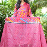 Satrangi Bandhani Anarkali Suit Set