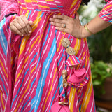 Satrangi Bandhani Anarkali Suit Set