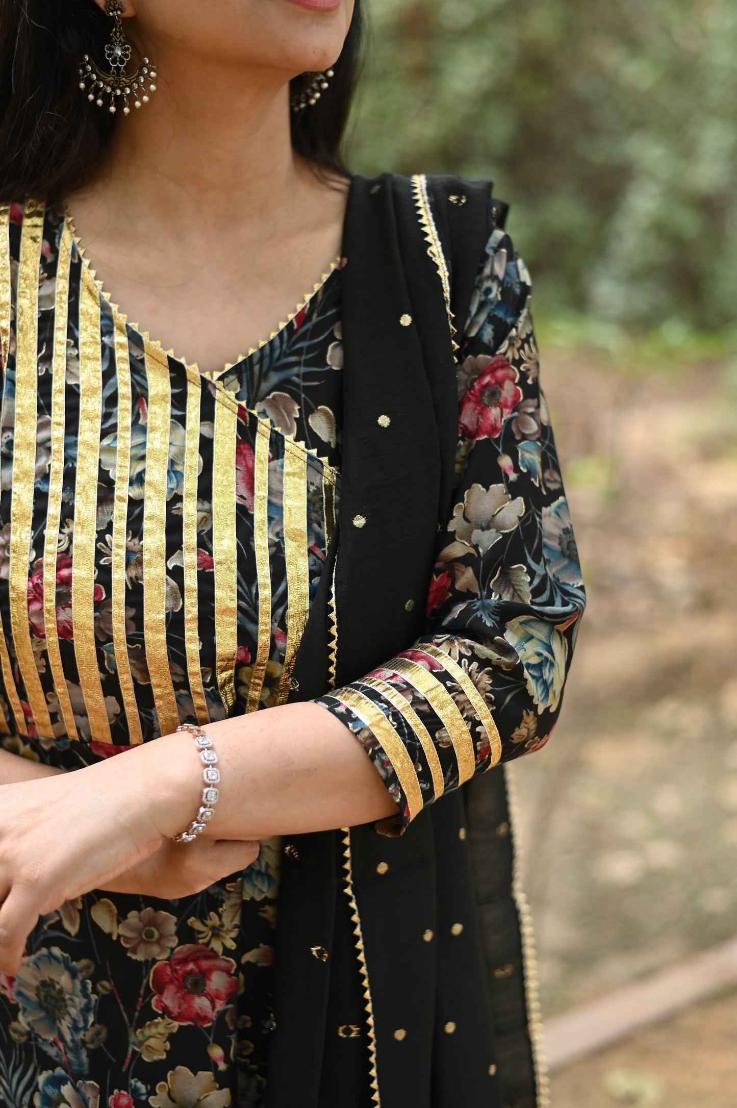 Mahiya Muslin A-line Suit Set