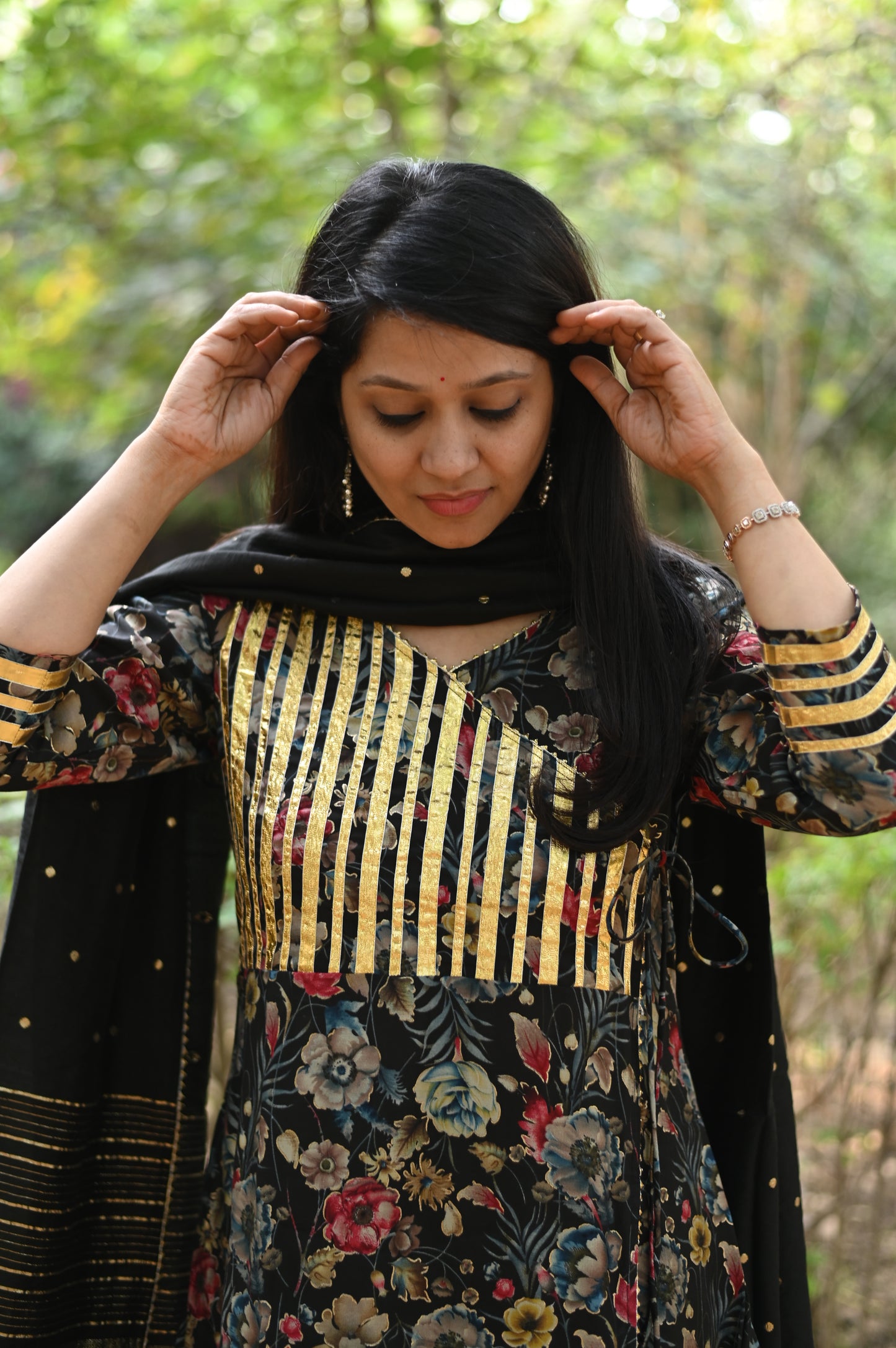 Mahiya Muslin A-line Suit Set