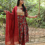 Mahiya Muslin A-line Suit Set