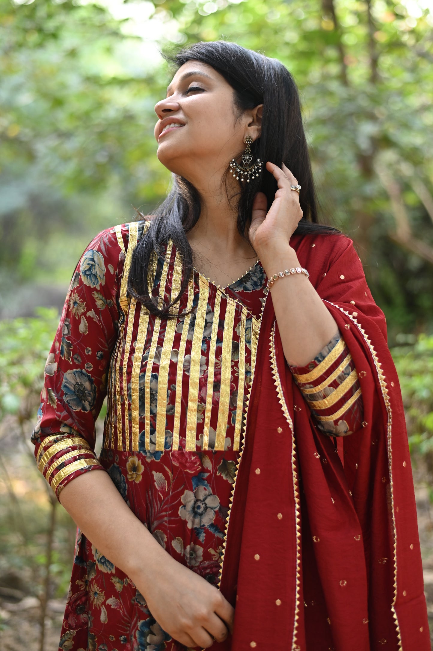 Mahiya Muslin A-line Suit Set