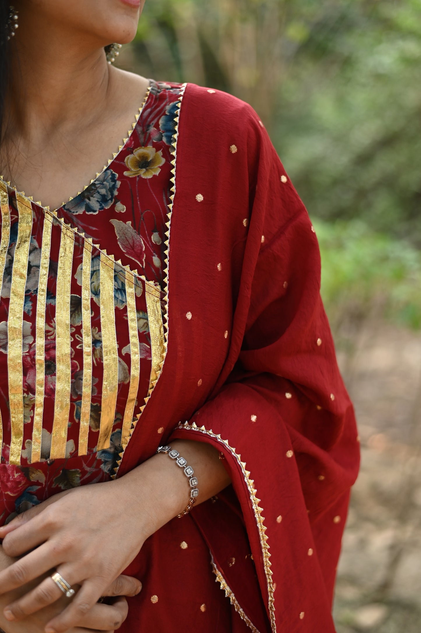 Mahiya Muslin A-line Suit Set