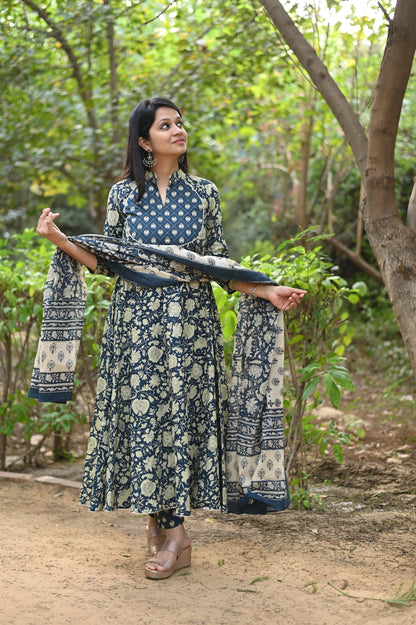 Arika Anarkali Cotton Suit Set