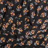 Black Gold Sanganeri Print Cotton Shirt