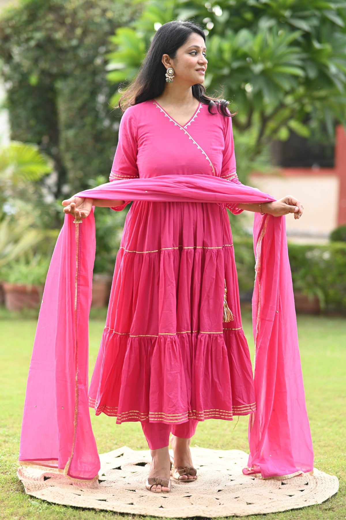 Banno Anarkali Cotton Suit Set