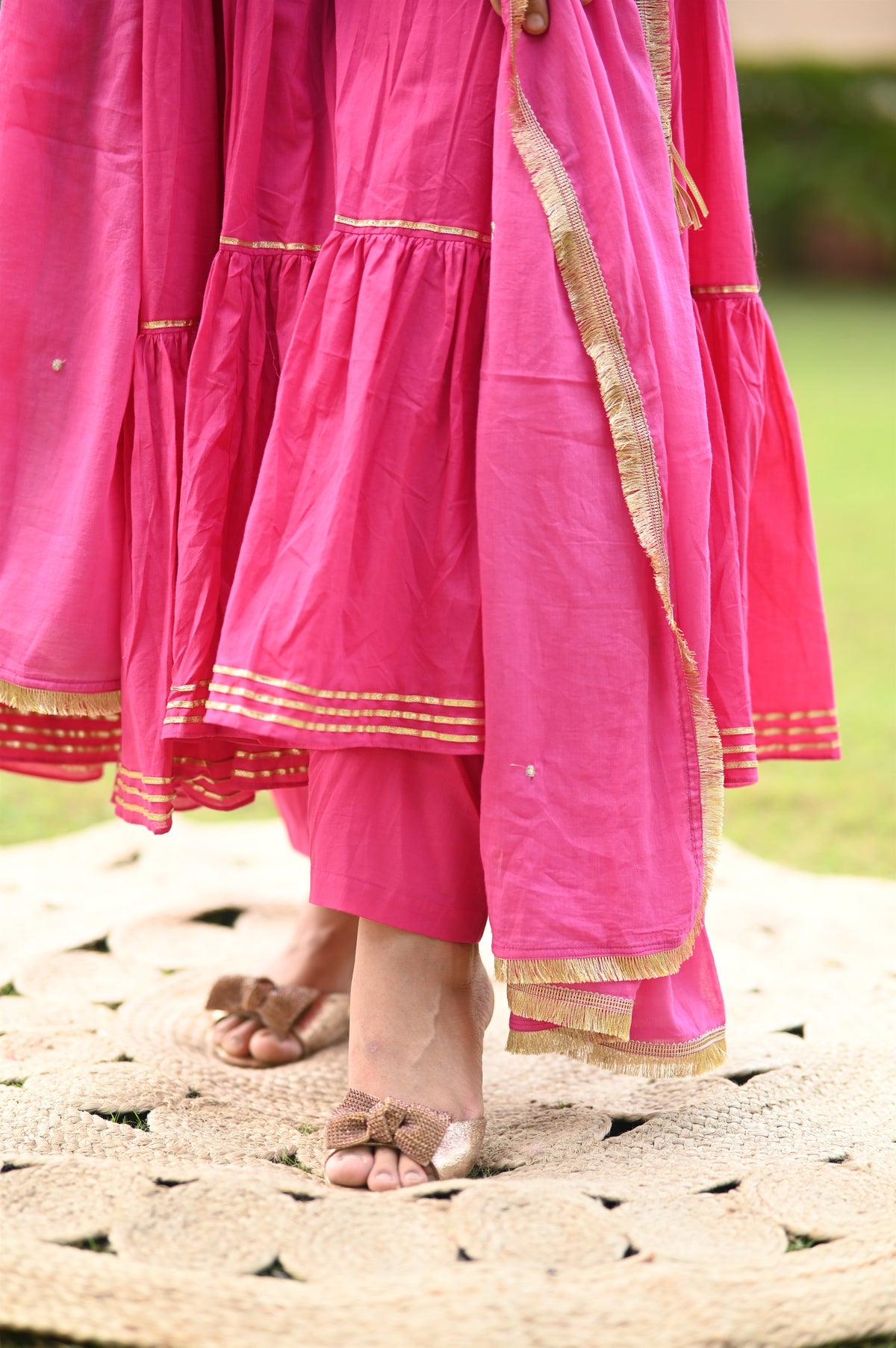 Banno Anarkali Cotton Suit Set