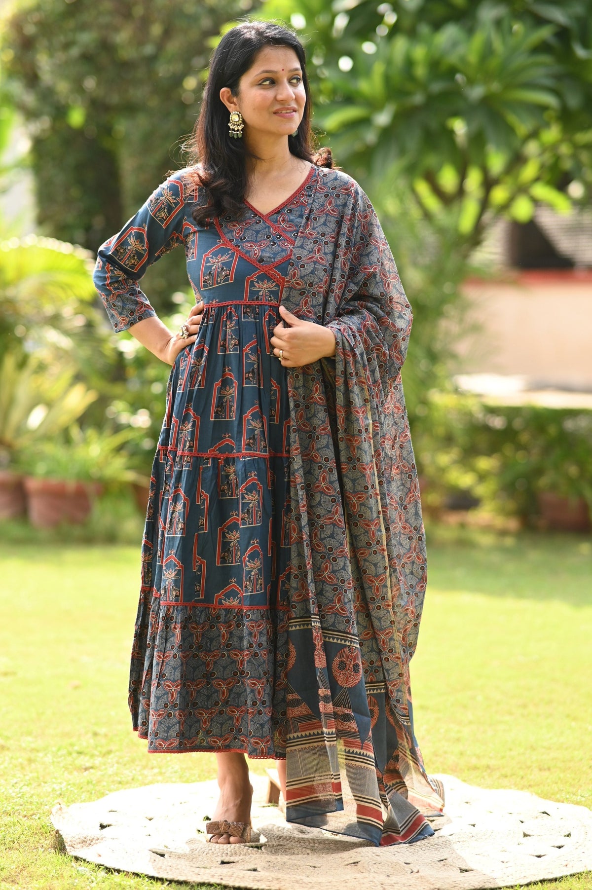 Nagma Anarkali Cotton Suit Set