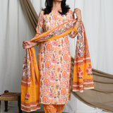 Yasha Afghani Cotton Suit Set