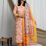 Yasha Afghani Cotton Suit Set