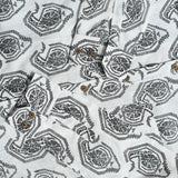 Paisley White Cotton Shirt