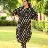 Black Ikkat Cotton Set