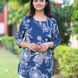 Midnight Blue Short Kurti