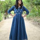 Pure Cotton Bandhani Gown