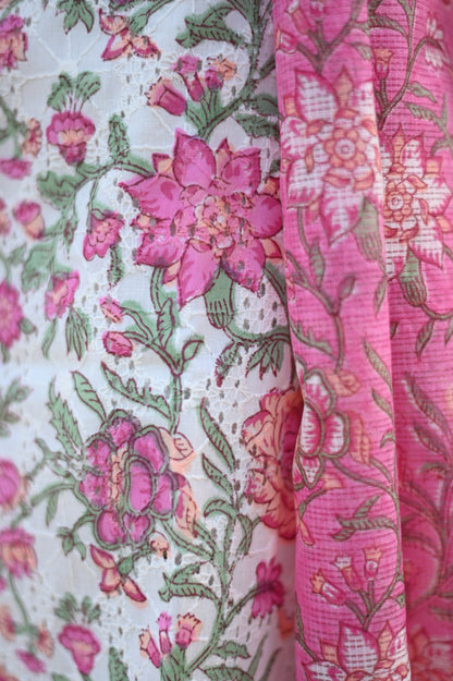Gulabo Schiffli Cotton Suit Set