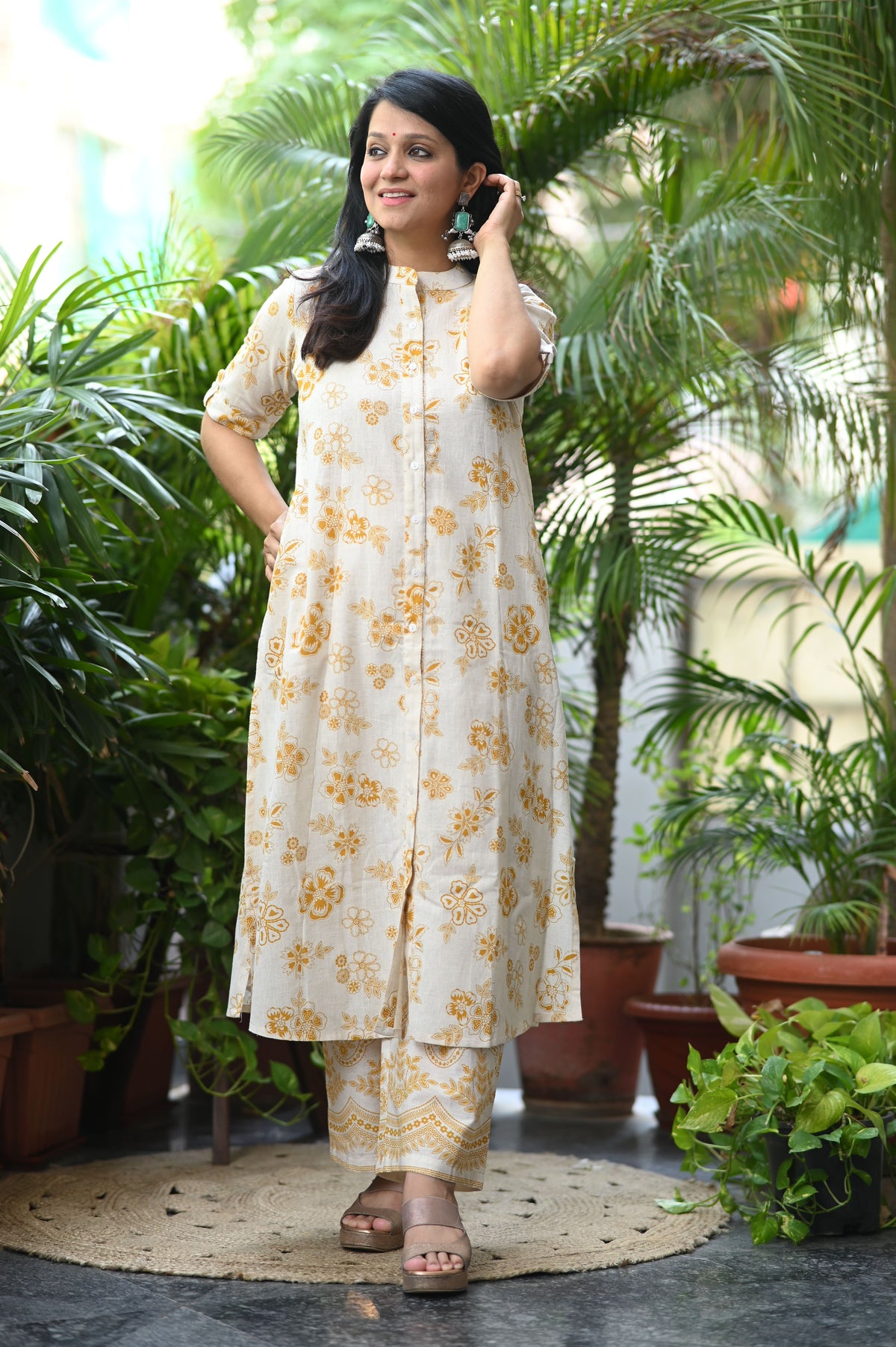 Kavi A-Line Cotton Co-ord Set