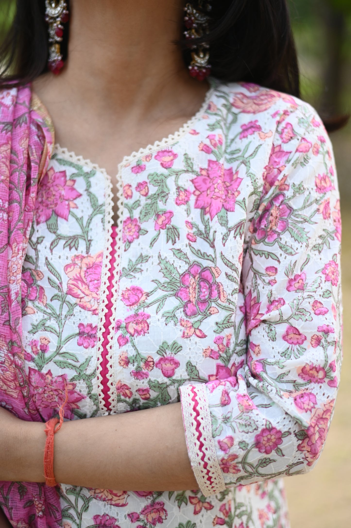 Gulabo Schiffli Cotton Suit Set