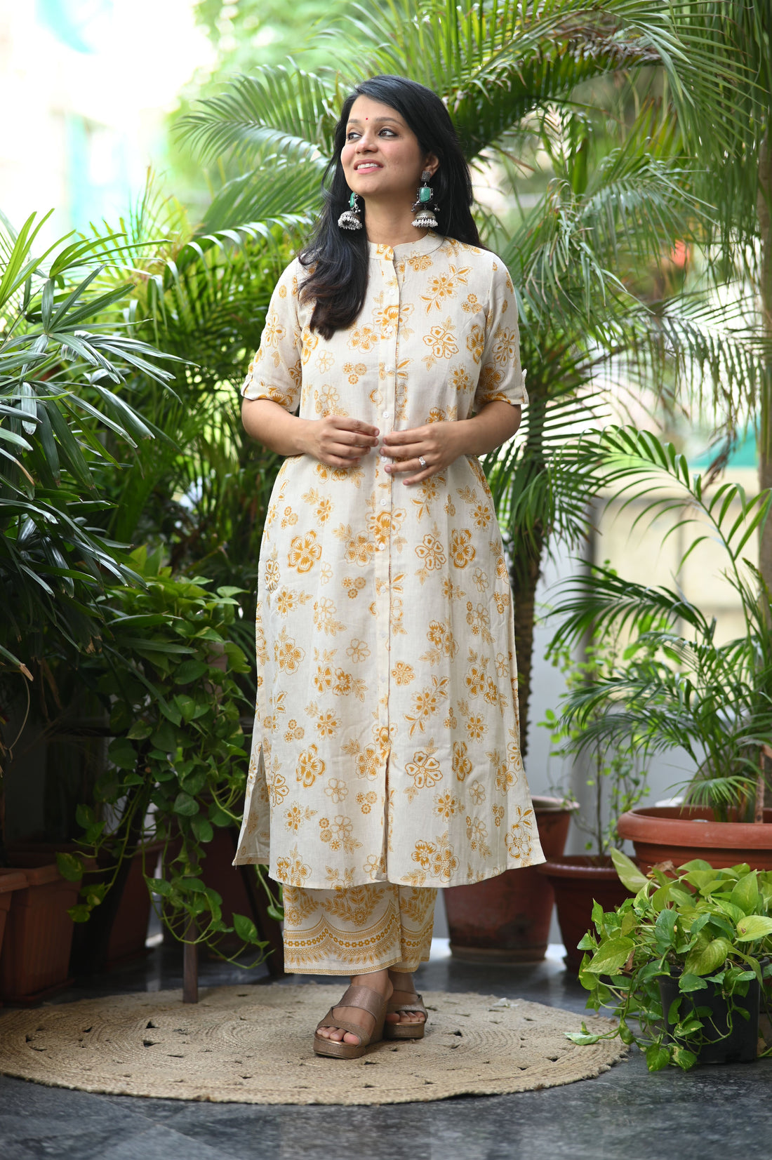 Kavi A-Line Cotton Co-ord Set