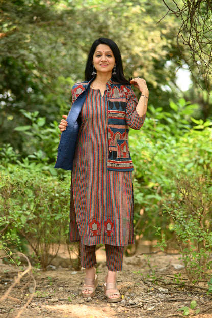 Mirzaa Kurta Pant with Jacket Set