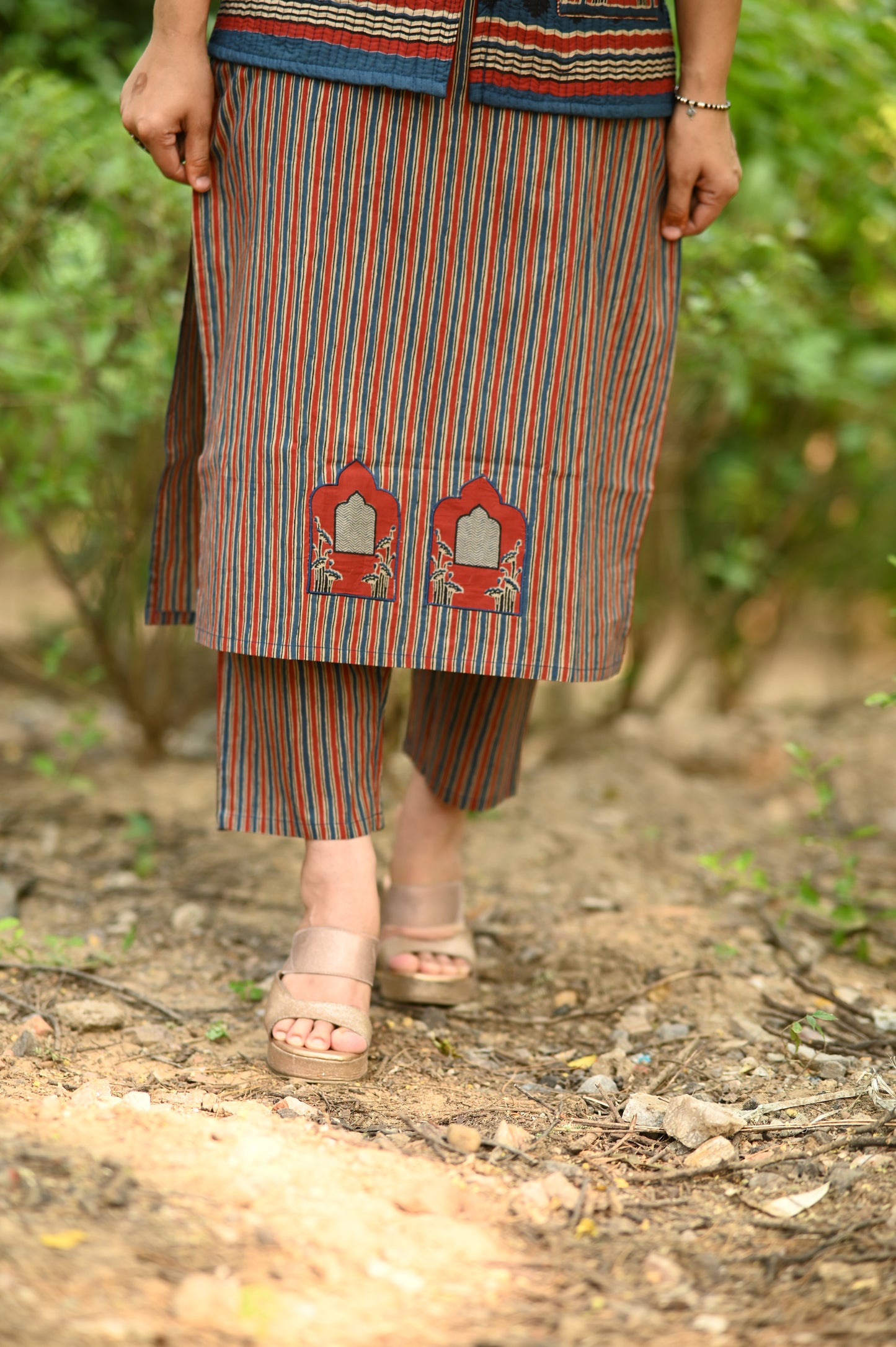 Mirzaa Kurta Pant with Jacket Set