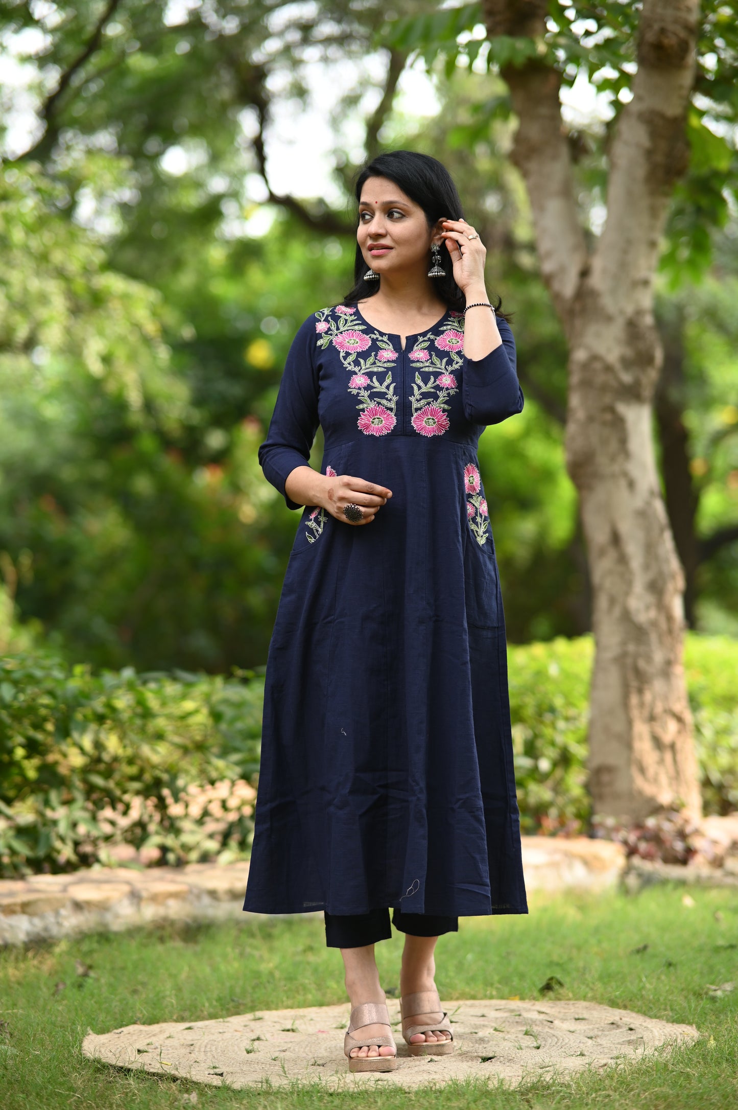 Kessa Blue Kurta Pant Set