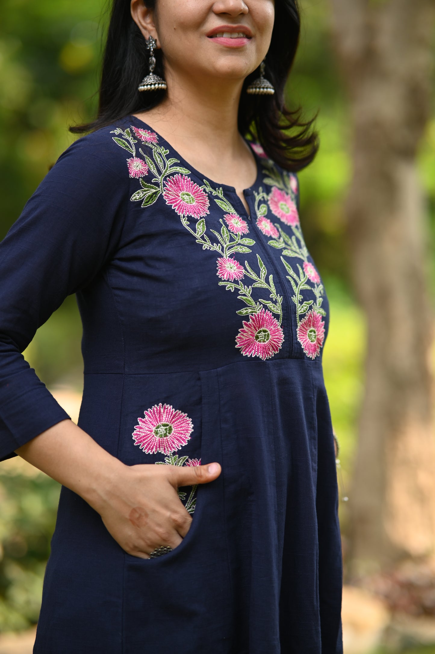 Kessa Blue Kurta Pant Set