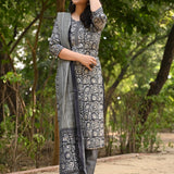 Pearl Muslin Silk Suit Set